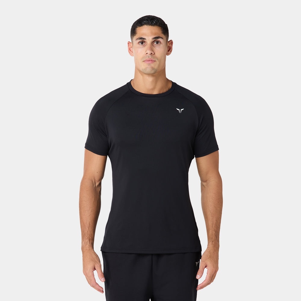 Squatwolf ULTRALIGHT GYM TEE - BLACKATHLETIC FIT Size Small